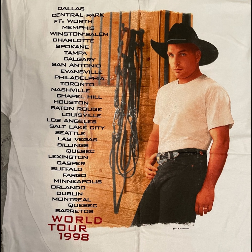 UNWORN GARTH BROOKS VINTAGE T SHIRT - 1998 XXL